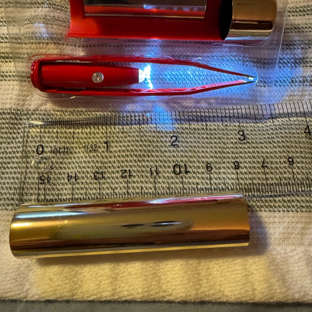 La-Tweez Gold Pro Illuminating Tweezers + Diamond Dust Tips - Picture 9 of 14